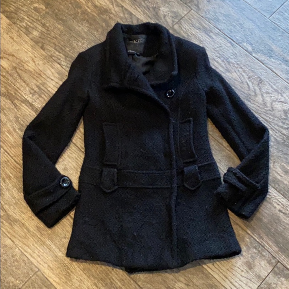Bke black pea coat